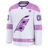 Carolina Hurricanes Trikot Custom Fanatics Hockey Fights Cancer Practice 2024-25 Weiss - Herren